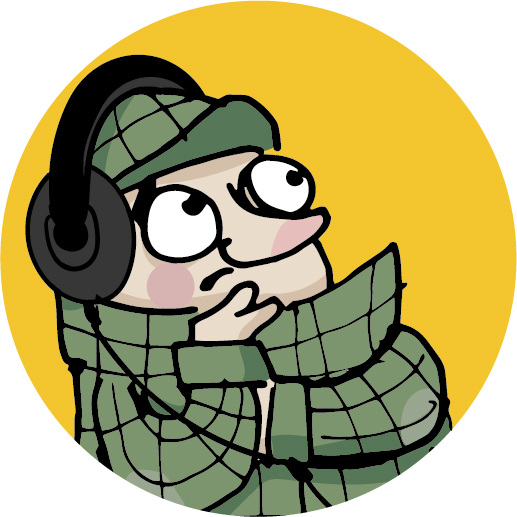 Homms mit Kopfhörern