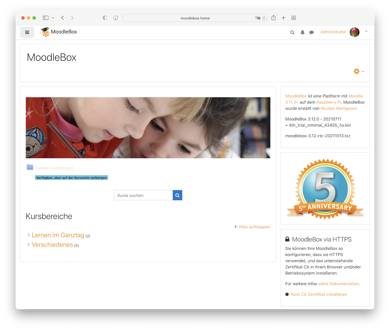 MoodleBox ... migriert von 3.11 auf 3.12